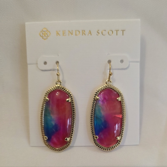 Kendra Scott Elle Watercolor Illusion Earrings - Picture 2 of 3